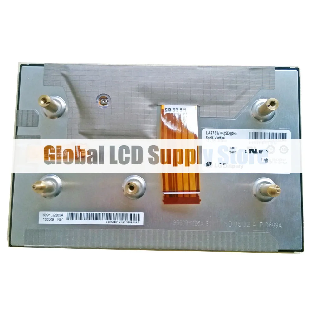 7 Inch Original LCD Display Panel LA070WV4-SD01 LA070WV4-SD02/SD03/SD04 For Citroen C4 Car Audio Navigation System