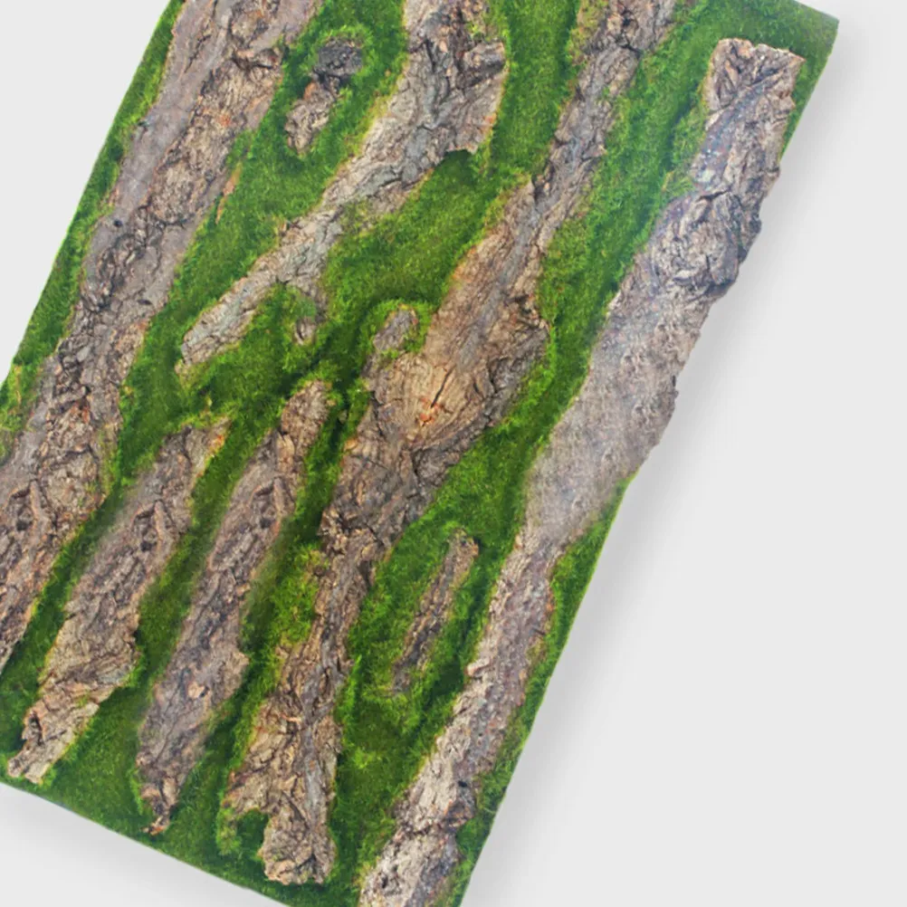 3D Aquarium Background Board Realistic Bark Moss Decor Reptile Tank Background Fish Turtle Habitat Stereo Scene