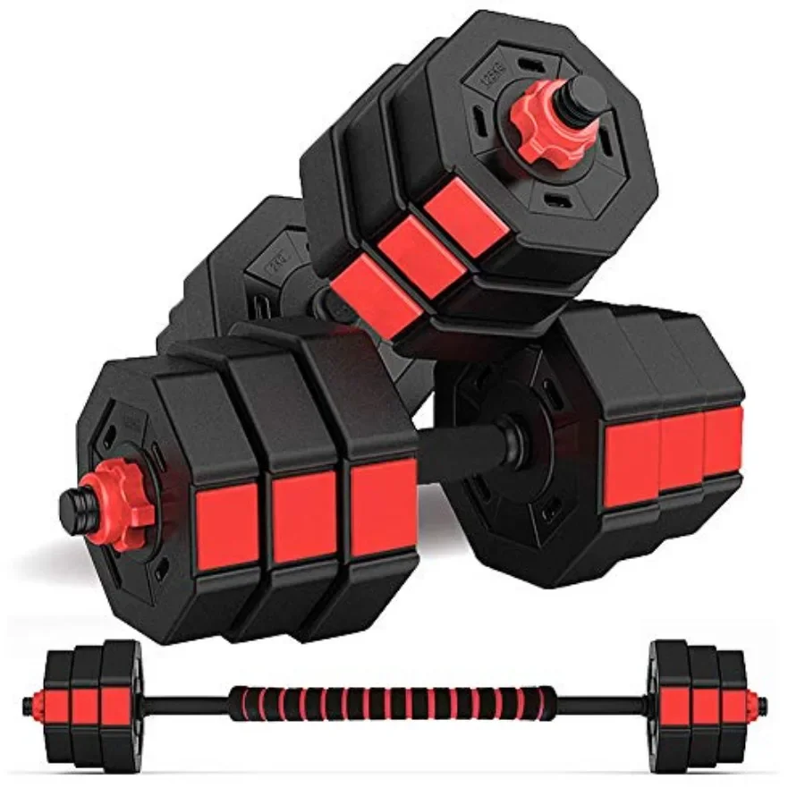 3-in-1 3-in-1 Adjustable Dumbbells Set 44Lb/66Lb with Connecting Rod for Home Gym Workout Black Steel Fitness Equipment for Men Women - Aliexpress Deal