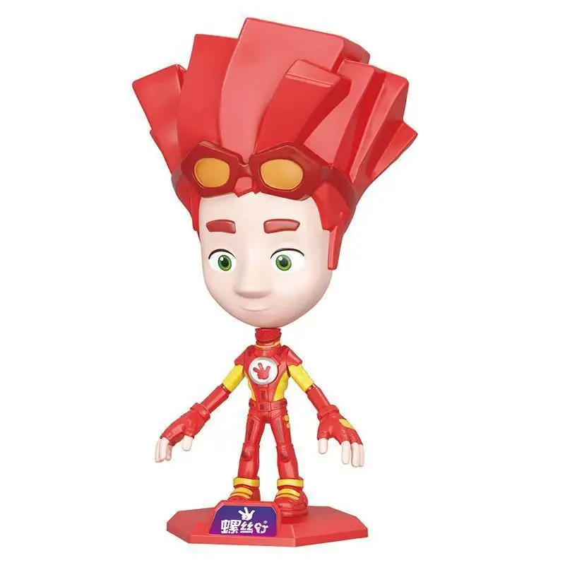 Spot New Deformable Genuine Screws Family Cartoon Fire God Brother Doll Luo Xiaonuo Doll Luo Xiao Xi Toy Ornament Birthday Gifts