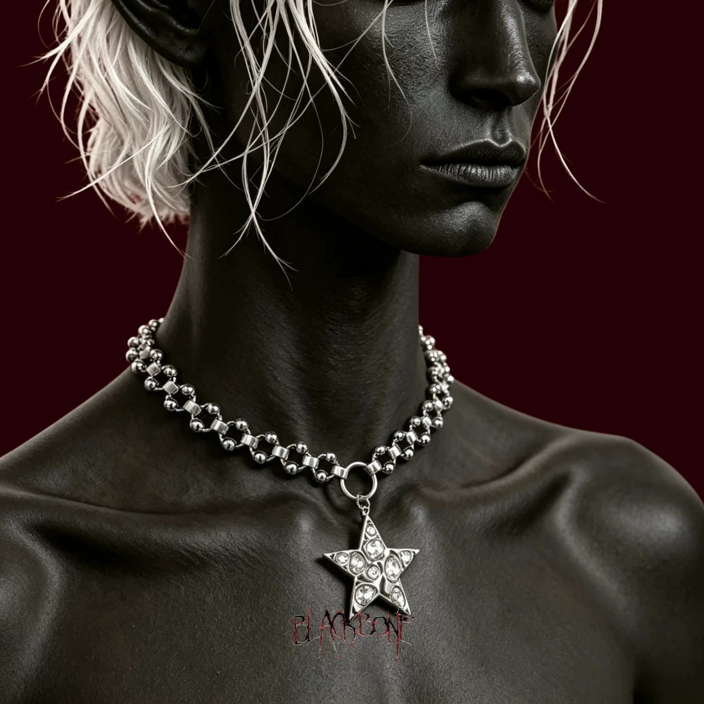 Punk Gothic HipHop Personalized Necklace for Men Women Fashion Rock Splicing Necklace Charm Stainless Steel Jewelry Accessories