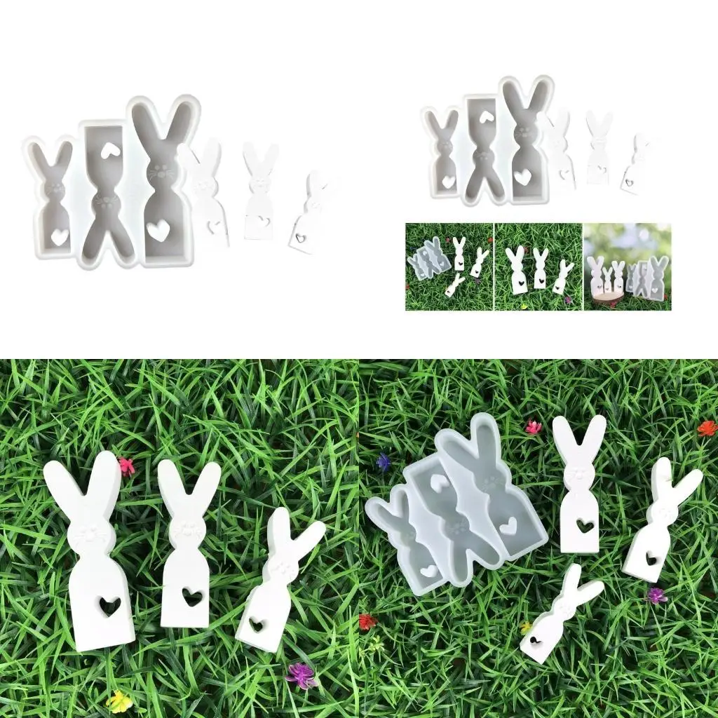 

72xe многофункциональная прочная силиконовая плесень, чтобы создать кроличьи подсвечники легкие демольды портативные для