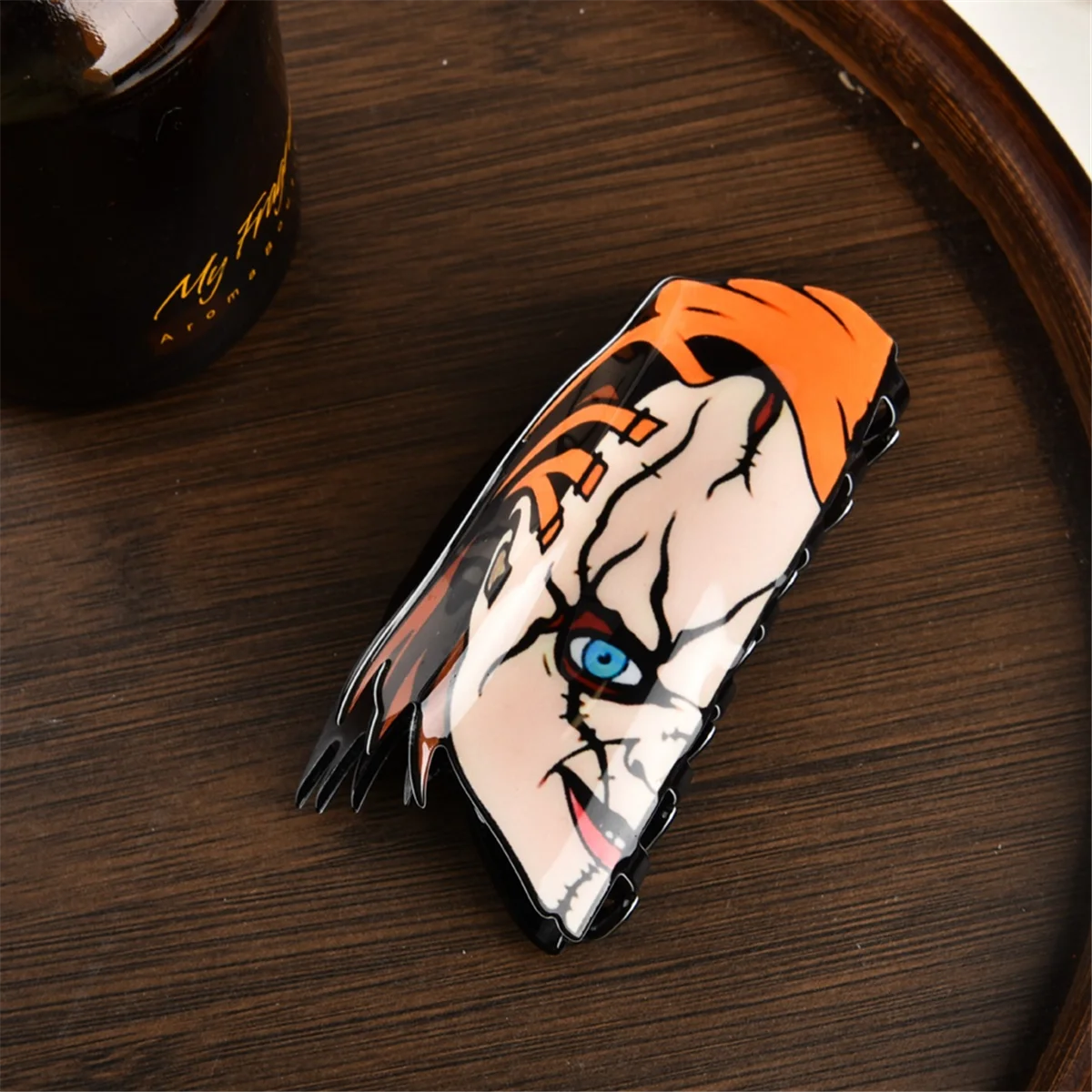 Nowa seria bohaterów horroru Akrylowe klipsy do włosów Duży rozmiar Spinki do włosów Shark Akcesoria do włosów dla kobiet D