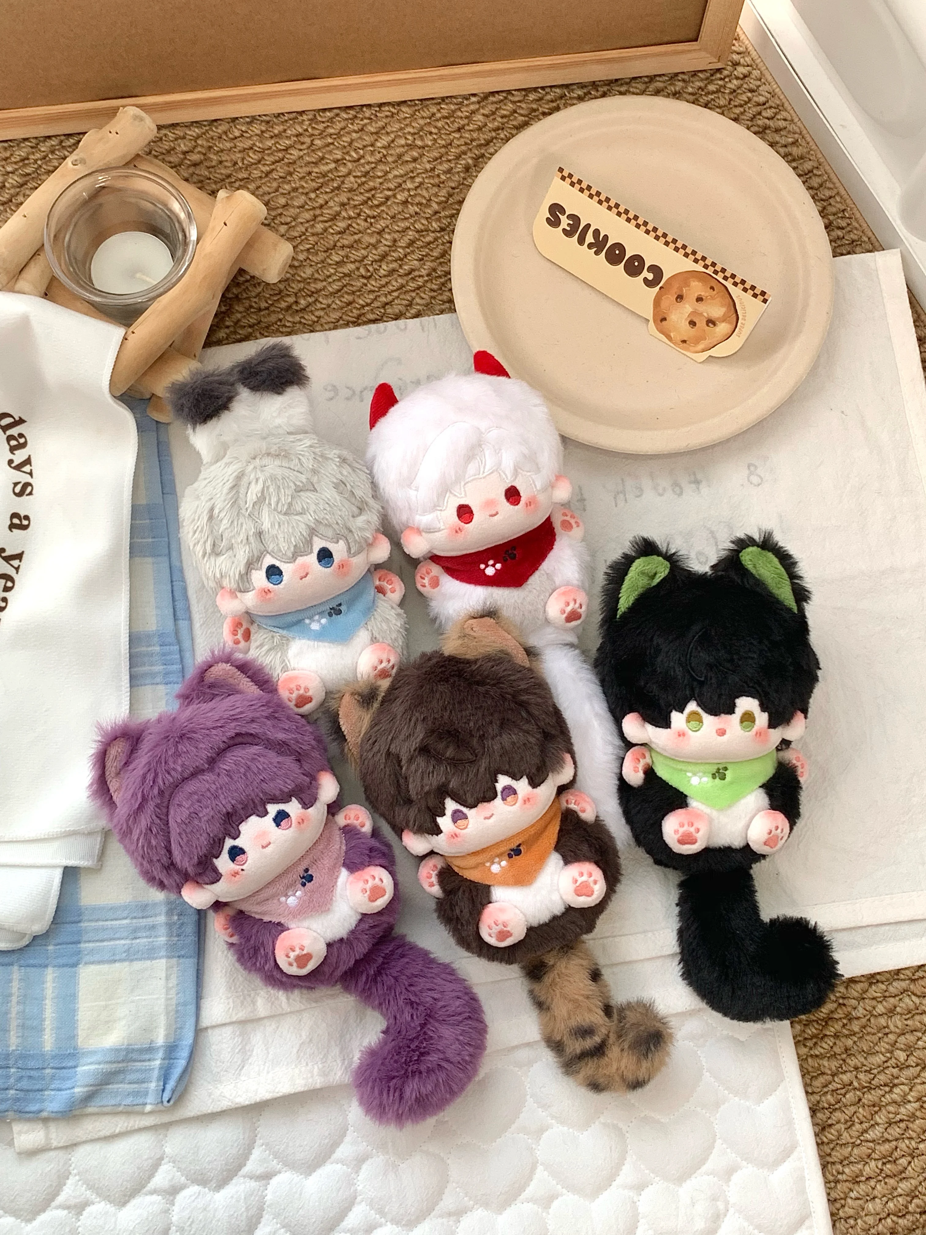 10cm Love and Deepspace Sylus Rafayel Zayne Xavier Caleb Stuffed Plushies Plush Doll Clothes Anime Game Keychain Bag Toy Kids Gi