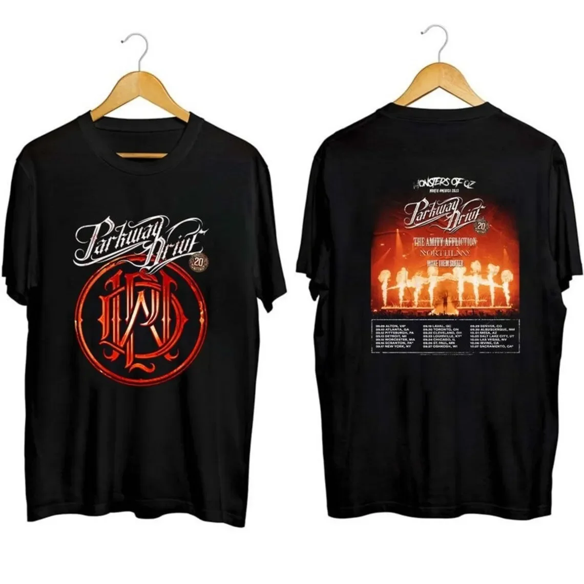 Parkway Drive североамериканский Тур 2023 рубашка Тур Parkway Drive Band рубашка Parkway Drive Shirt веерские подарки