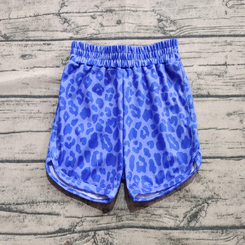 

Baby Girls Purple Leopard Yoga Shorts Bottoms