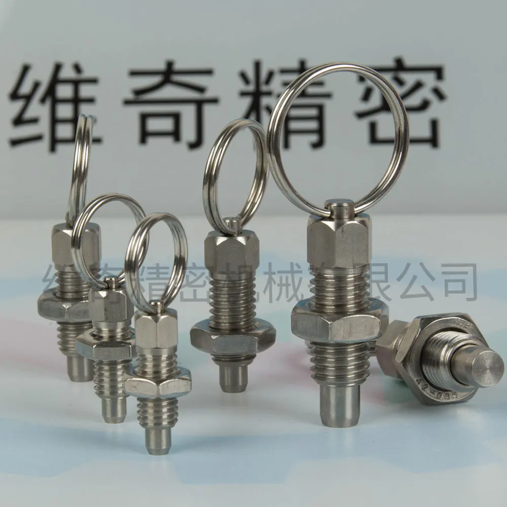 Stainless steel pull ring pin M6M8M10M12 indexing  knob plunger spring pin pull