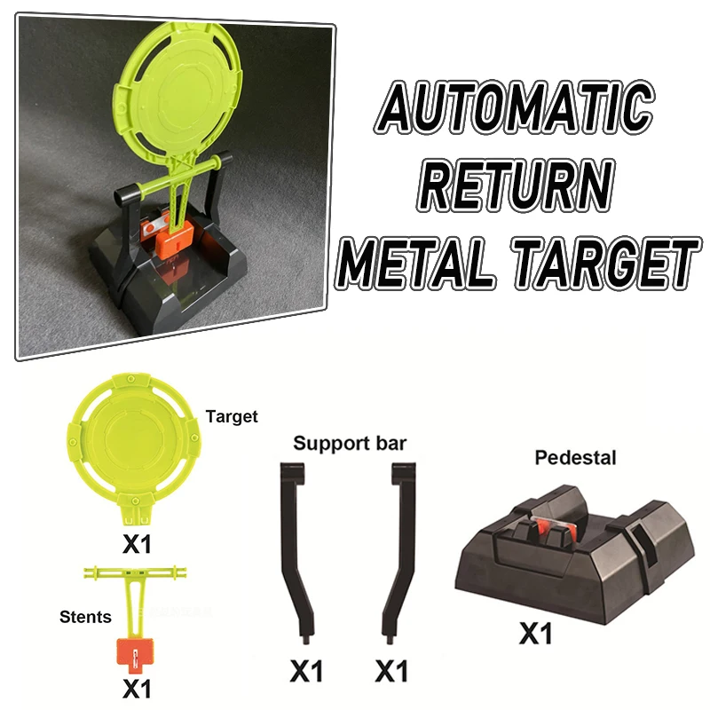 

Soft Bullet Practice Target Automatic Return Metal Sound Target No Battery Required Practice Target Soft Bullet Gun Accessories