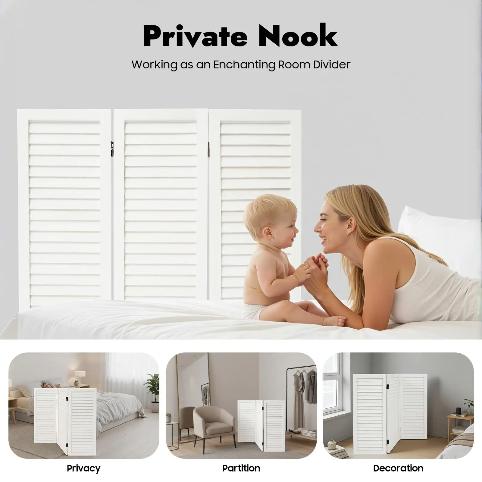 3 Panel Room Divider - 32