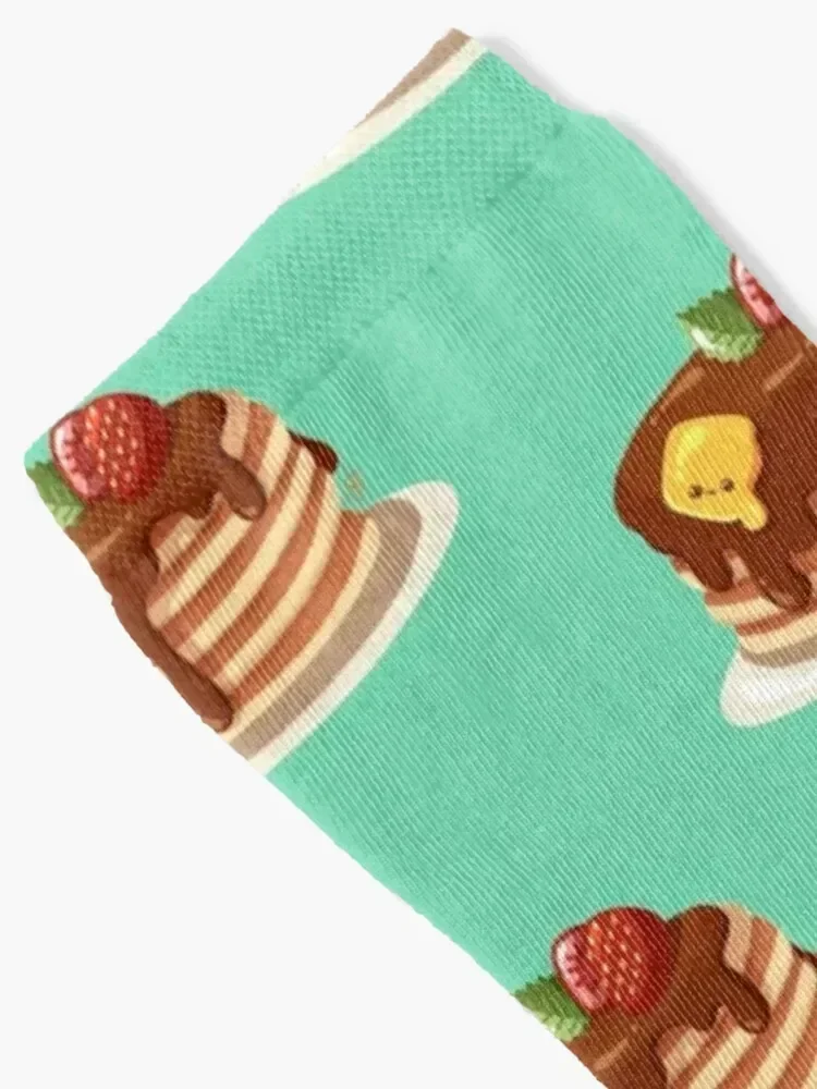 Kawaii Pancakes Socks cool cycling hiking gym Socks Girl Men's