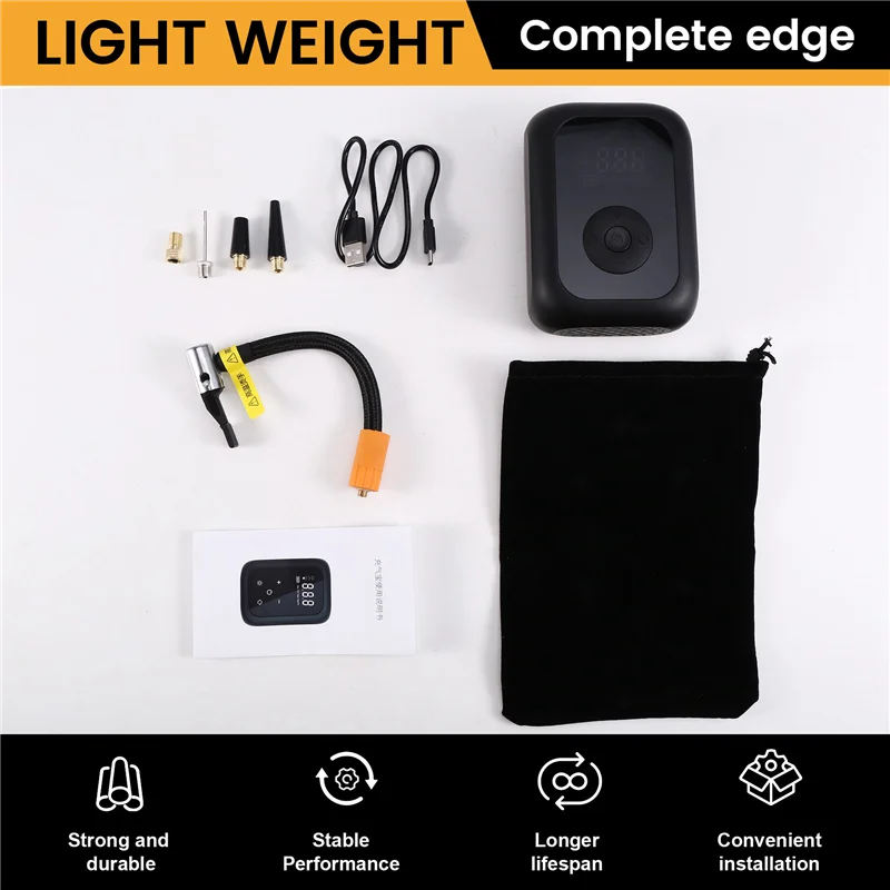 

ELOS-Electric Bicycle Air Pump Mini Air Pump Bicycle Tyre Inflator Mini Pump For Car Bicycle Motorcycle Mini Air Compressor