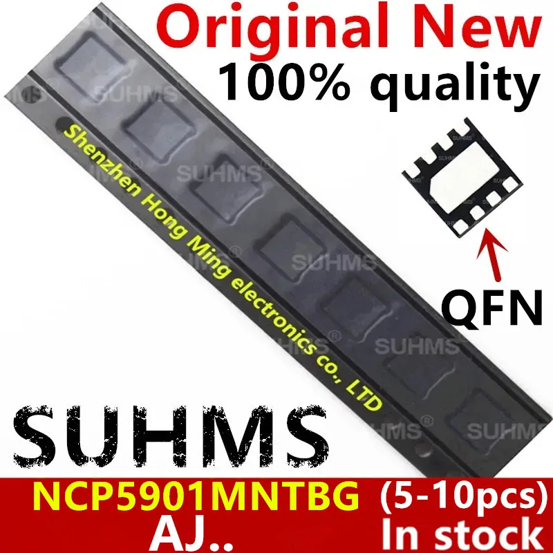 (5-10piece)100% New NCP5901MNTBG NCP5901 (AH6 AHL AH3 AJ4 AJ2 AJ... AH...) QFN-8 Chipset