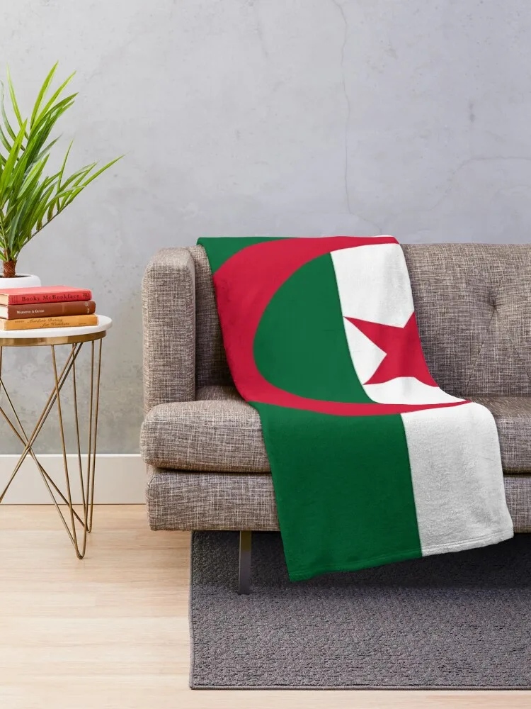 Algeria Algerian ensign flag Throw Blanket Personalized Gift For Sofa Thin Blankets