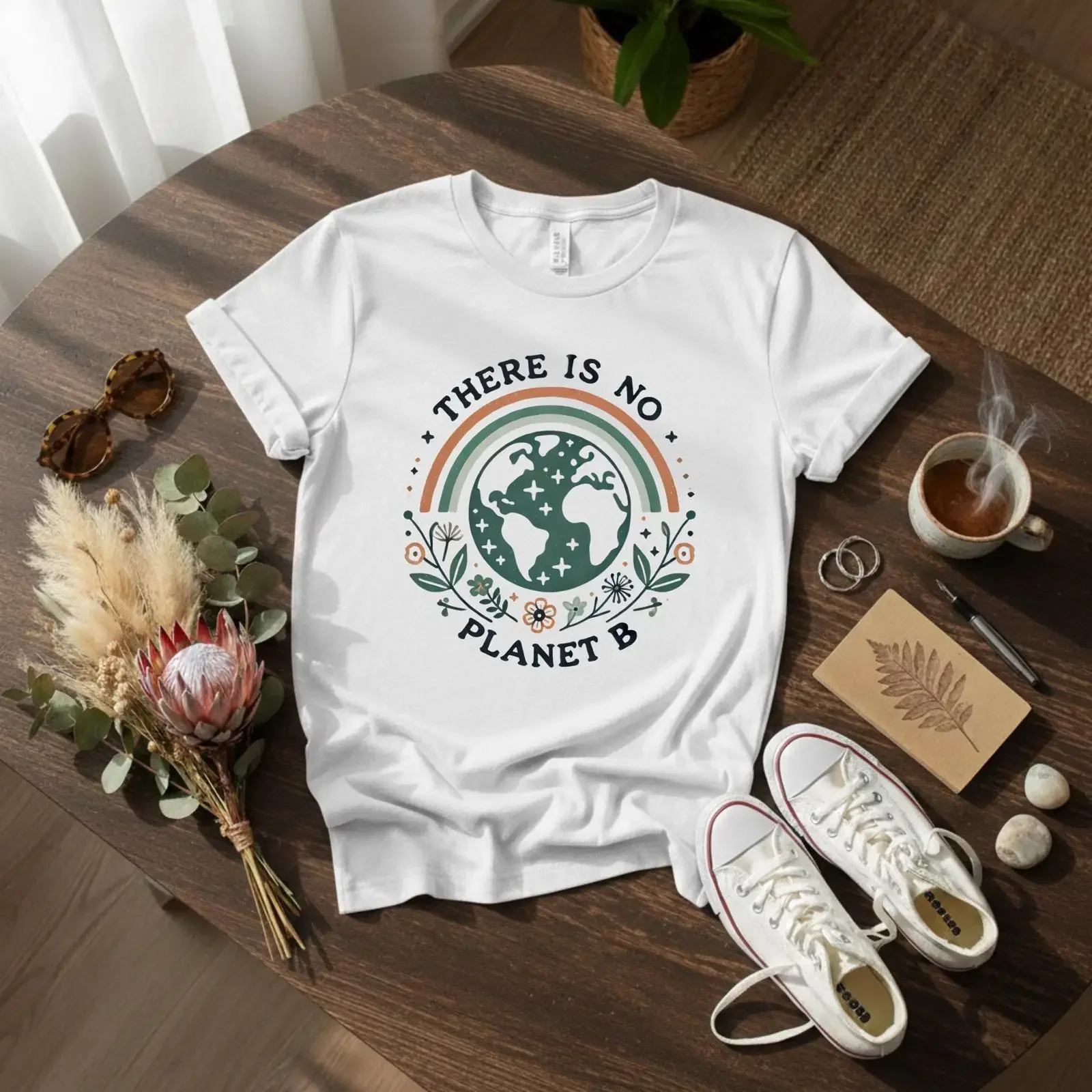 Eco Friendly amp 39 No Planet B T Shirt Softstyle Cotton vintage Washed Versatile fashion Slightly Stretched Unisex Breathable