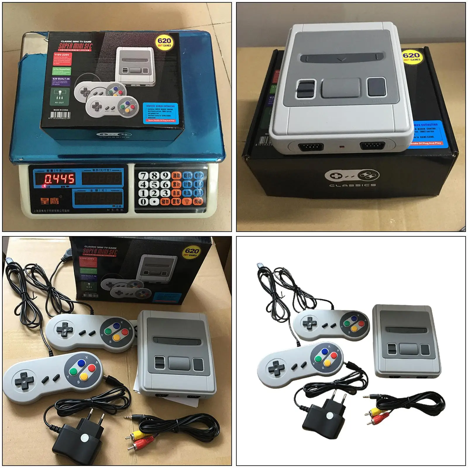 Classic Video Game Console Retro Handheld AV Output Game Machine for Kids and Adults Entertainment