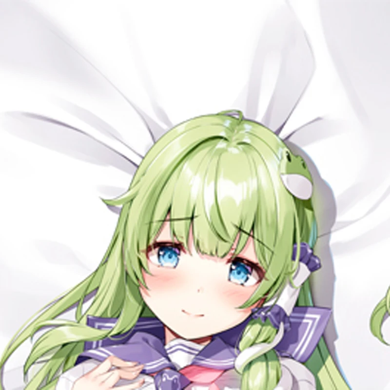 Dakimakura Anime Custom Sanae Kochiya Pillow Cover Double-sided Print 2WAY Life-size Pillowcase Gifts