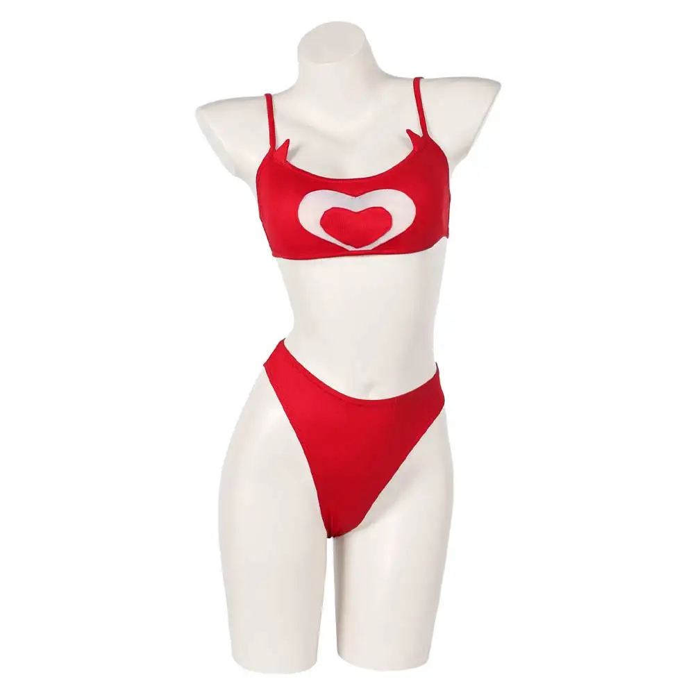 Cherri-Maillot de bain cosplay pour femme, ensemble de bikinis, fantaisie, costume d'hôtel de dessin animé, déguisement pour fille, Halloween, carnaval imbibé