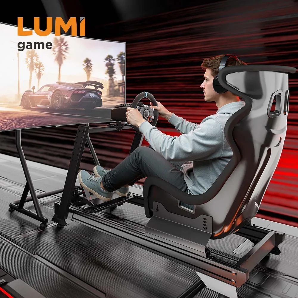 

LRS16-BS04 Wholesale Equipment Racing Simulator Cockpit Seat Heavy Duty Anum Sim Rig Cars Driving Frame For F1 G29 Gaming
