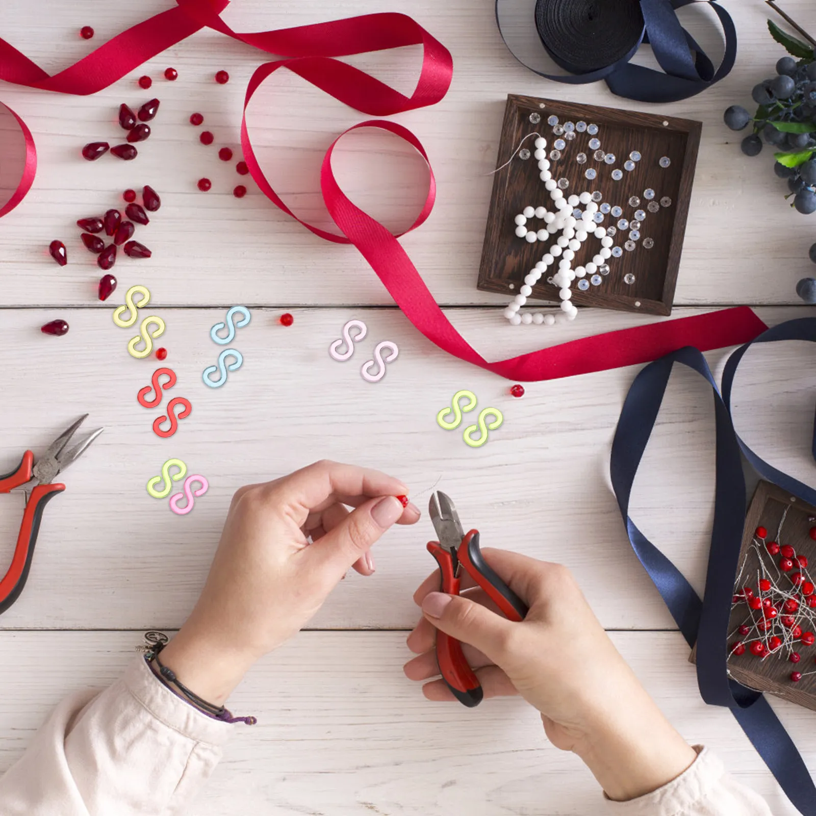 1000 قطعة من مشابك S البلاستيك - مراجعة Jewelry Making Tool Kit وسعره