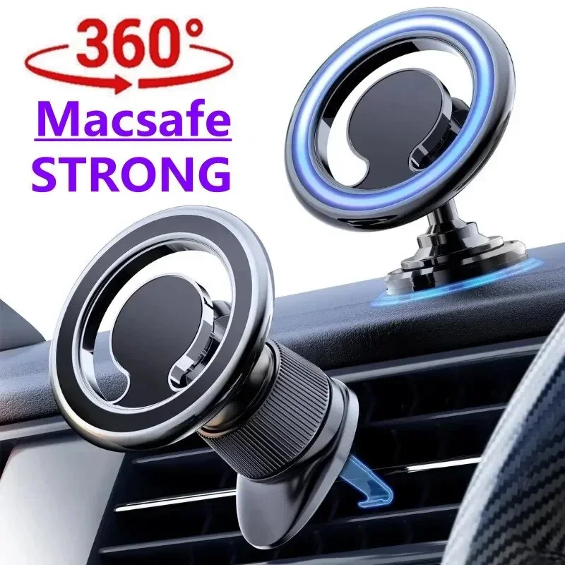 

ftvae Magnetic Car Phone Holder Stand Magnet Car Mount Support GPS Mobile Bracket in Car For Macsafe iPhone 15 14 13 12 Samsung