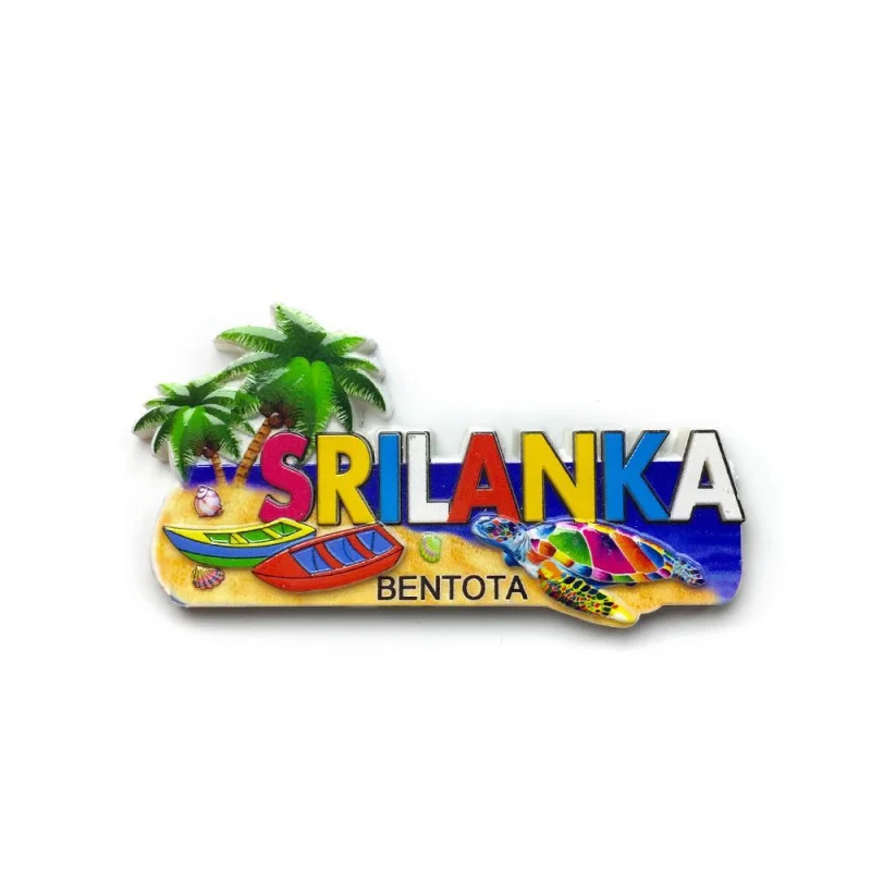 Sri Lanka Travel Souvenirs Hand-painted Letter Magnetic Fridge Magnets Creative Home Decor Personalized Gift