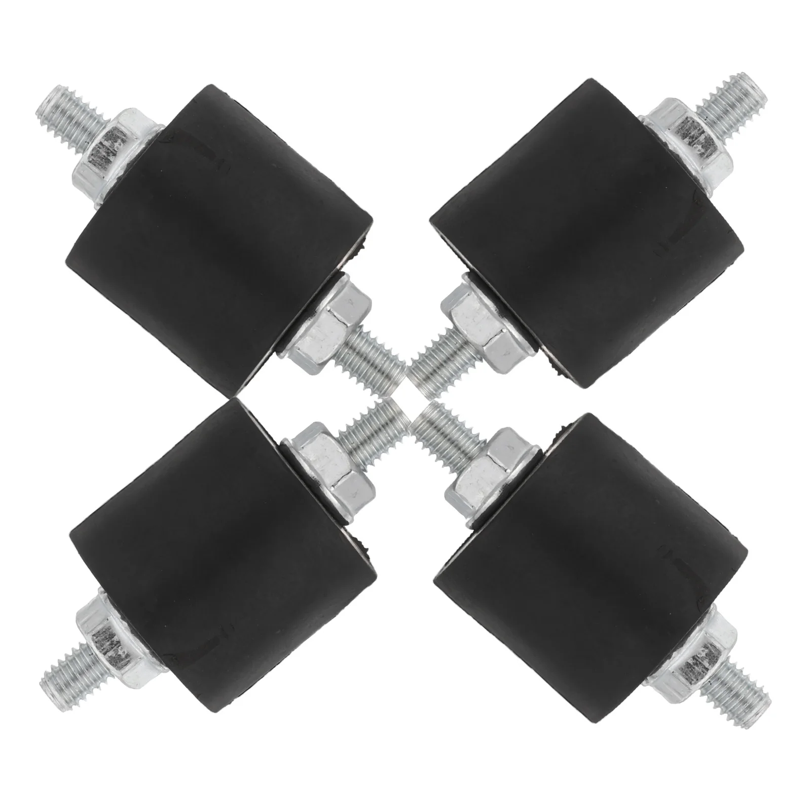 

4Pcs Air Compressor Shock Absorber Mounts M6 Damping Pads Noise Reduction Anti Vibration Isolator for Auto Garage Craft Use