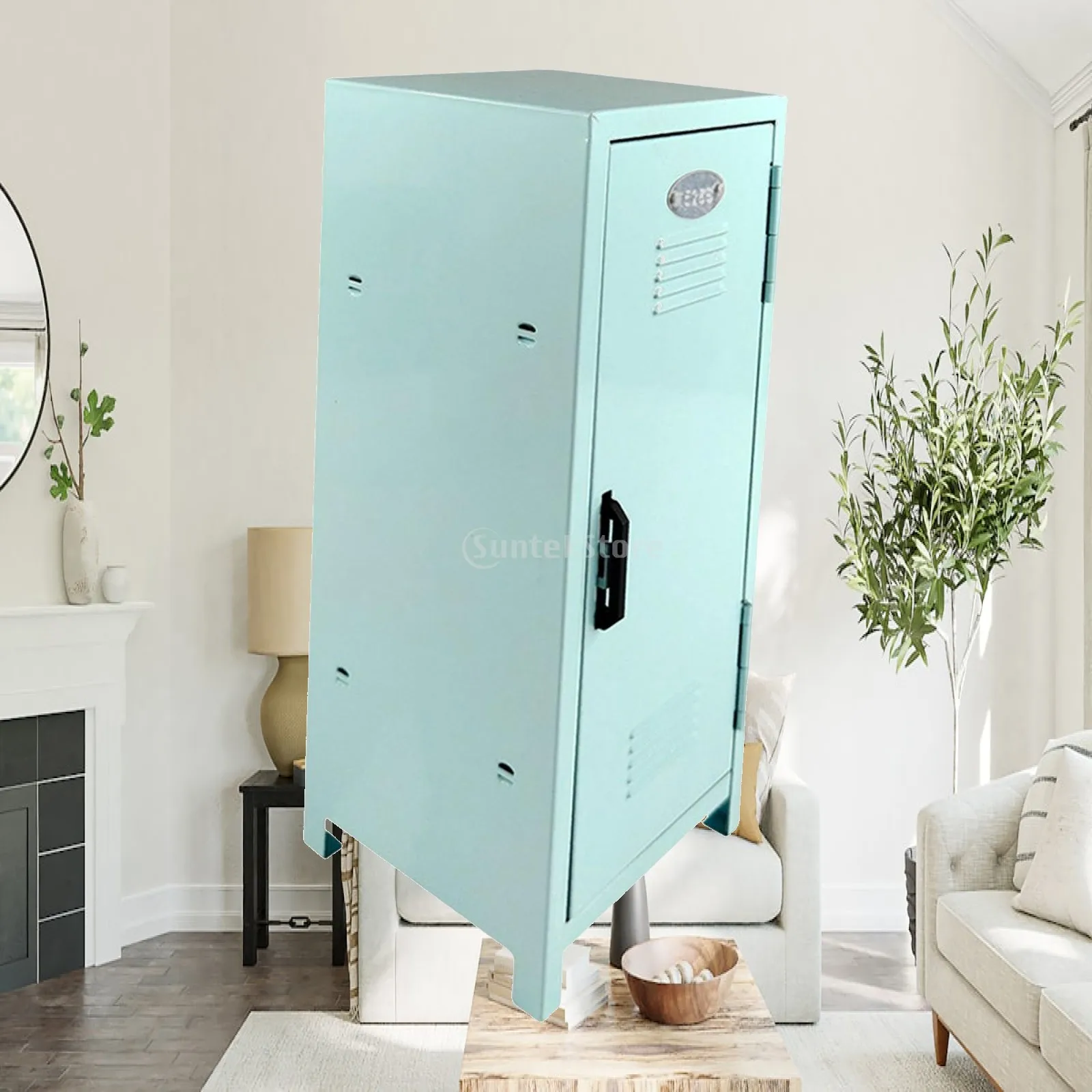Makeup Storage Cabinet with A lock Makeup Brush Living Room Hallway