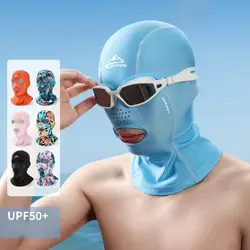 Sunproof Swimming Cover Swimming Cover Breathable Ice Sunscreen Headwear Ultraviolet-proof Unisex Fishing Facekini Men/Women