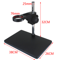Industrial Microscope Adjustable Working Table Stand 76mm Diameter Universal Bracket Holder For Lab Industry Microscope Camera