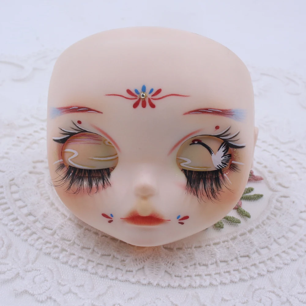 ICY DBS Blyth 1/6 Hand Painted Makeup Board White Frosted Skin Mermaid Makeup with Screws and Cute Rope DIY Toys SD