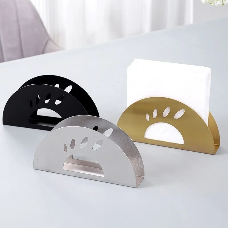 Design inspired napkin holder geometric triangle coffee shop napkin and Western restaurant table top thin paper creative clip