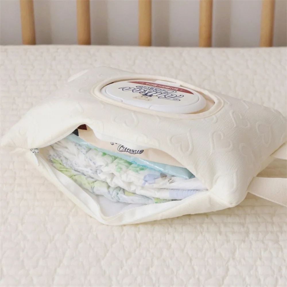 Simplicity Car Mounted Wet Wipes Case Refillable Cute Wet Wipe Pouch Removable Versatile Wipe Dispenser Home Use
