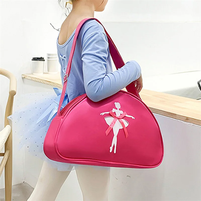 Children Dance Bag New Children\'s One-shoulder Dance Backpack Latin Ballet Schoolbag Girls Princess Dancer Bag Printing