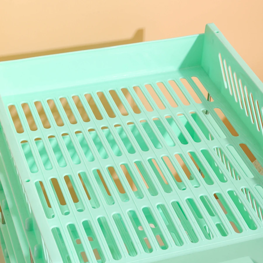 File Rack Desktop Storage Rack Four-Layer Storage File Rack Storage Rack Multi-Functional Storage File Basket File Seat Multi-Layer File Storage Rack Organizer Rack Office Special File Tray