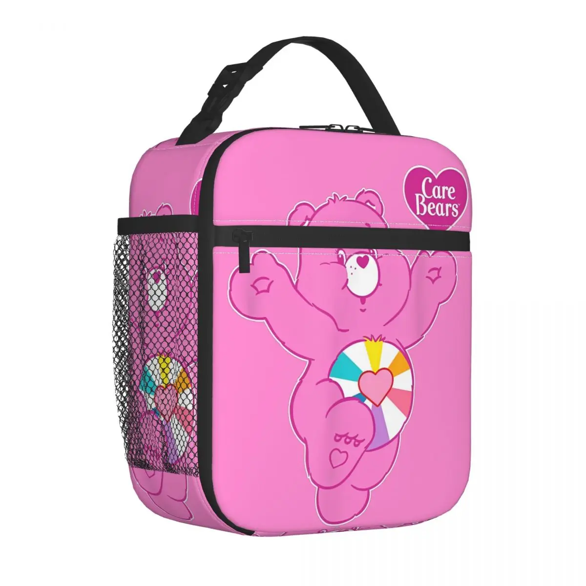 

Care Bears Hopeful Heart Bear Insulated Lunch Bag Cooler Bag Lunch Container Tote Lunch Box Food Storage Bags School Outdoor