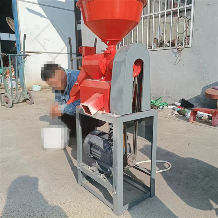 For Household Small Grain Sheller High Efficiency Diesel Automatic Rice And Corn Rice Mill Mill