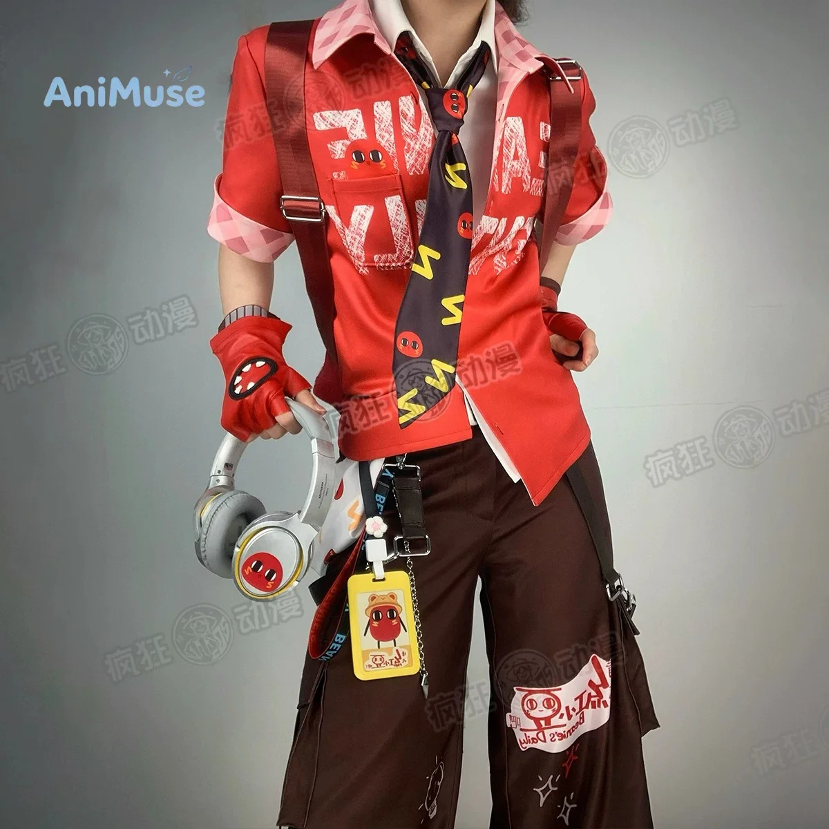 Juego Identity V Investigador de Incendios Florian Brand ‌ Disfraz de Cosplay de Red Bean, Conjunto Completo, Traje de Anime, Halloween, Comic Con, AniMuse