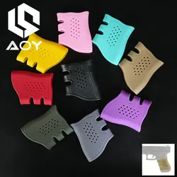 Tactical Pistol Rubber Cover Grip Protect Sleeve for AR15 HK416 G17 G18 G19 Handle Anti Slip Cover Airsoft Hunting Accessories