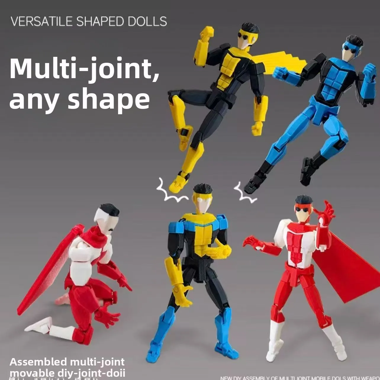3D Printed Invincible Mark Action Figure - Multi-Jointed Movable Titan 13 Articulated Model - Assembly Completed Collectible Art