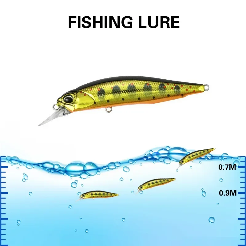 5g 8.4g Fishing Lure Minnow Wobbler Lure Rozante Suspending Jerkbait Swimbait Artificial Hard Bait Culter Alburnus Bait