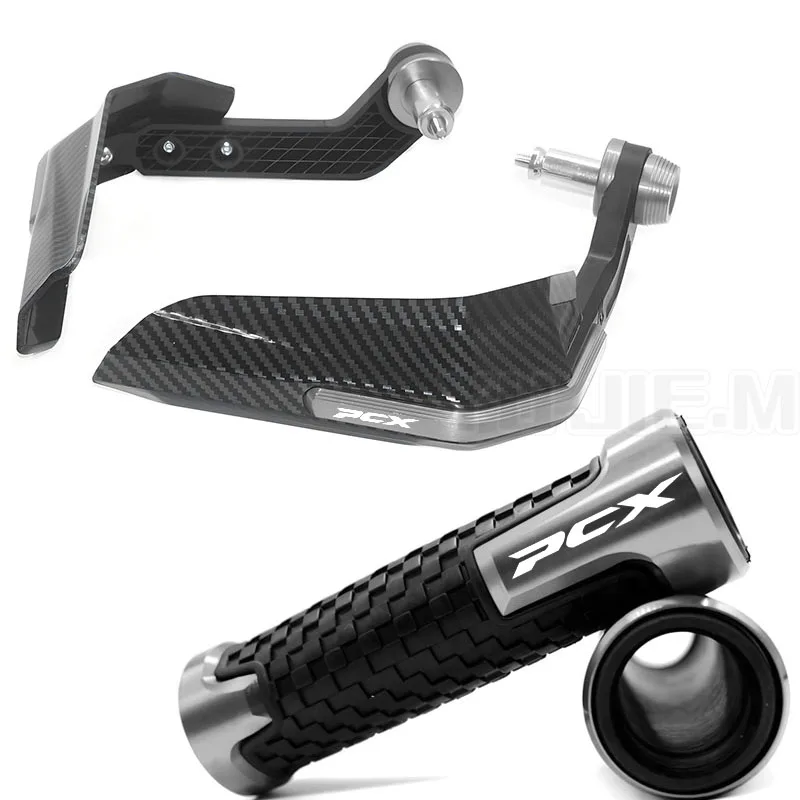 For HONDA PCX 125 PCX 150 PCX125 PCX150 Carbon Fiber Motorcycle Windshield Handguard, Anti Slip Grip,Motorcycle Accessories