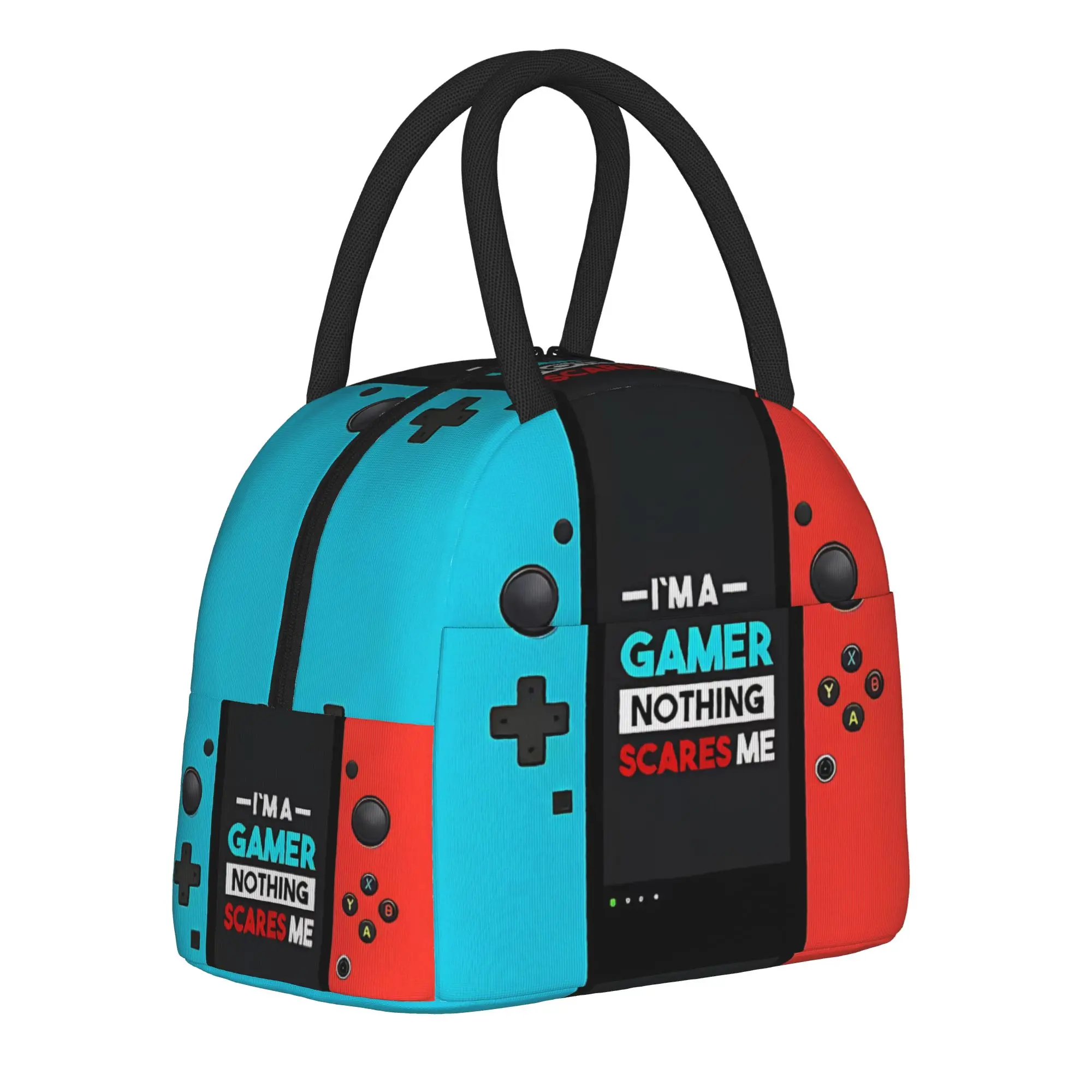 Games Console Handheld Gamer Tote Insulated Lunch Bag Controller Portable Food Bags Leakproof Thermal Cooler Large Capacity Box