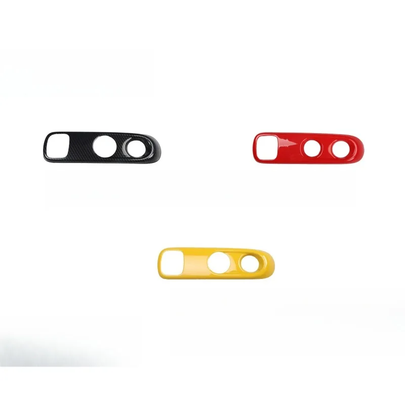 

2009-2015 for Mart 451 ABS Carbon Fiber Gear Shift Knob Panel Frame Cover Trim Car Interior Accessories