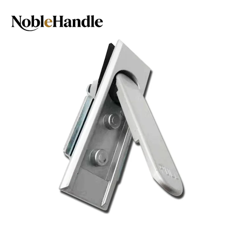 Zinc Alloy MS717‑1 Flat Plane Cabinet Door Lock, Black Electric Box Fire Box Latch Lock, Industrial Cabinet Security Hardware