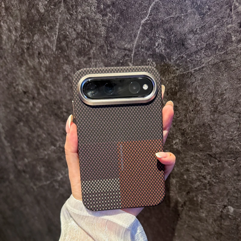 Invisible Magnetic Weave Case for Huawei Pura X View Anti-Fingerprint Matte Grip Metal Bezel Shockproof Cover
