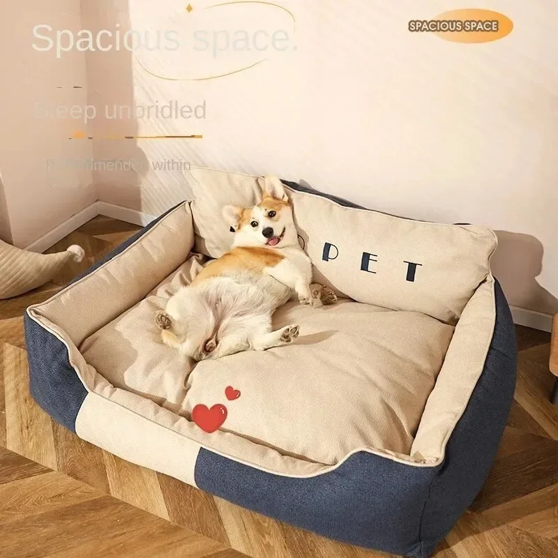 

Four Seasons Universal Dog Mat Removable Washable Bed for Medium Large Dogs Golden Retriever Corgi Winter Mattress119