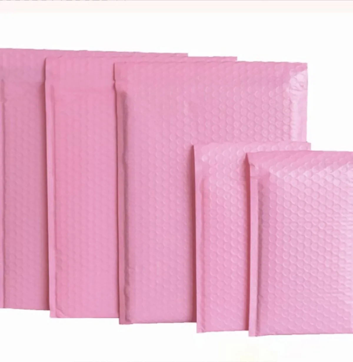 20 ชิ้น Bubble Mailers สีชมพู Poly Bubble Mailer Self Seal เบาะซอง