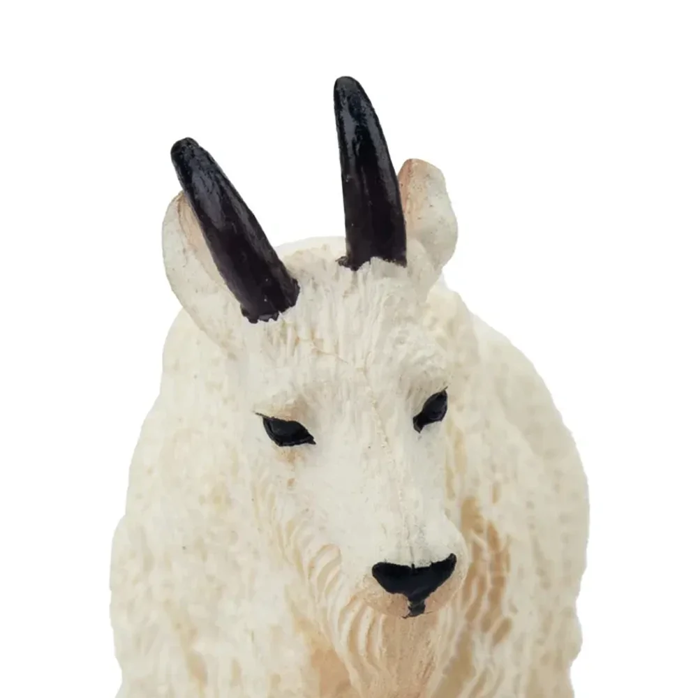 Toymany Simulation Mountain Goat Wildlife  Animal Model Toy Mini Figures Dolls Action Figurines Toys Children Gift Cake Decor
