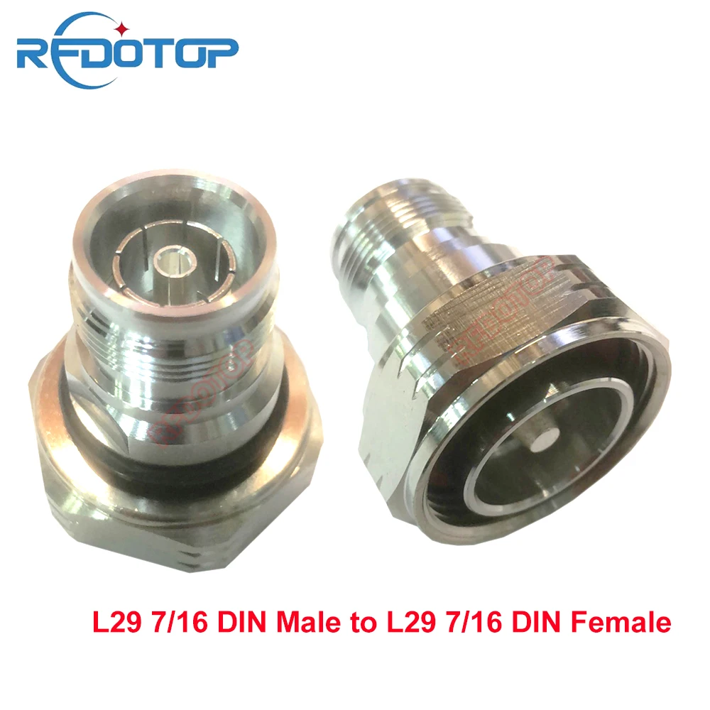

10PCS/lot L29 7/16 DIN Male Plug to DIN L29 7-16 Female Connector for Wifi Radio Antenna L29 DIN7/16-J to DIN-K RF Coax Adapter