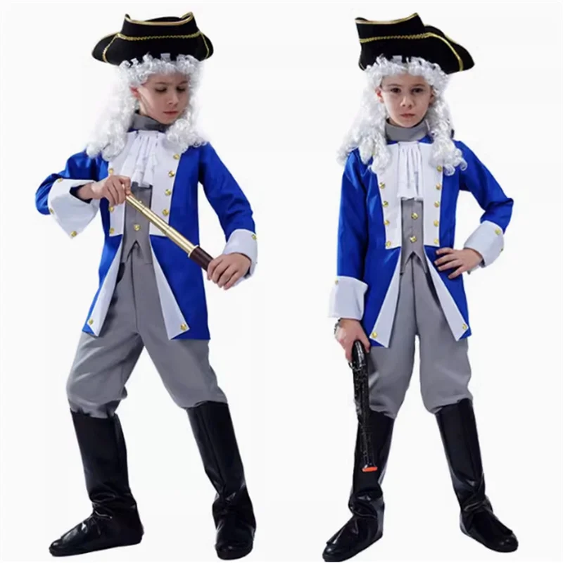 

loween Children's Pirate Costume Girl's Pirate Skirt Transformation Par One-Eyed Ja Captain Cosplay Clothing